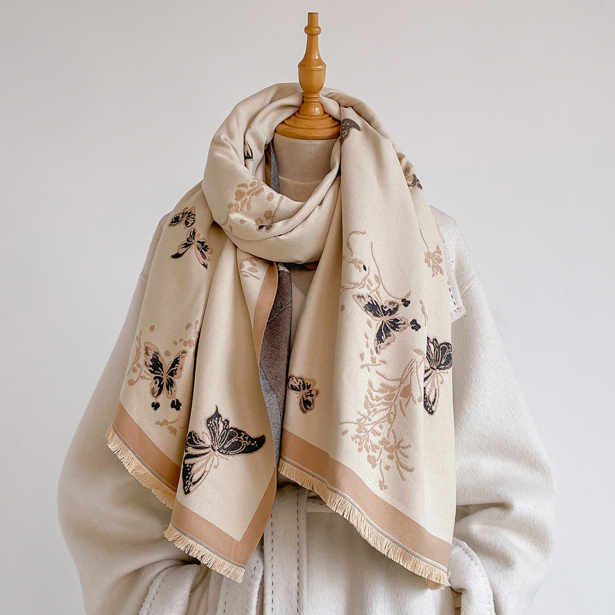 Women Imitation Cashmere Scarf - Cashmere Pashmina Wrap ulasan dan harga
