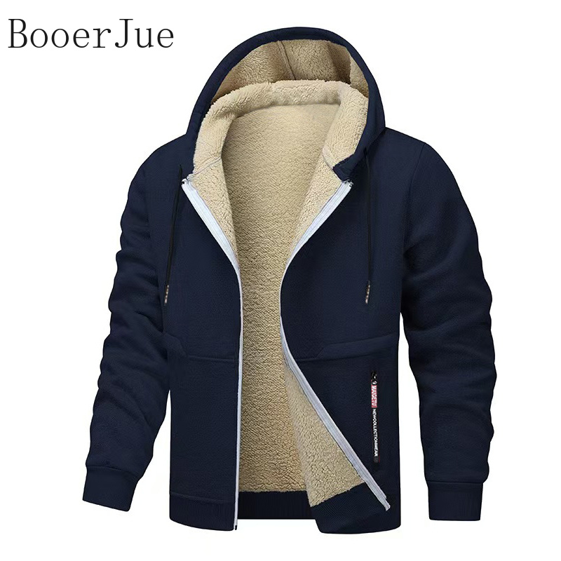 Thick Sherpa Lined Hooded Zipp - Sherpa Hoodie Fleece ulasan dan harga