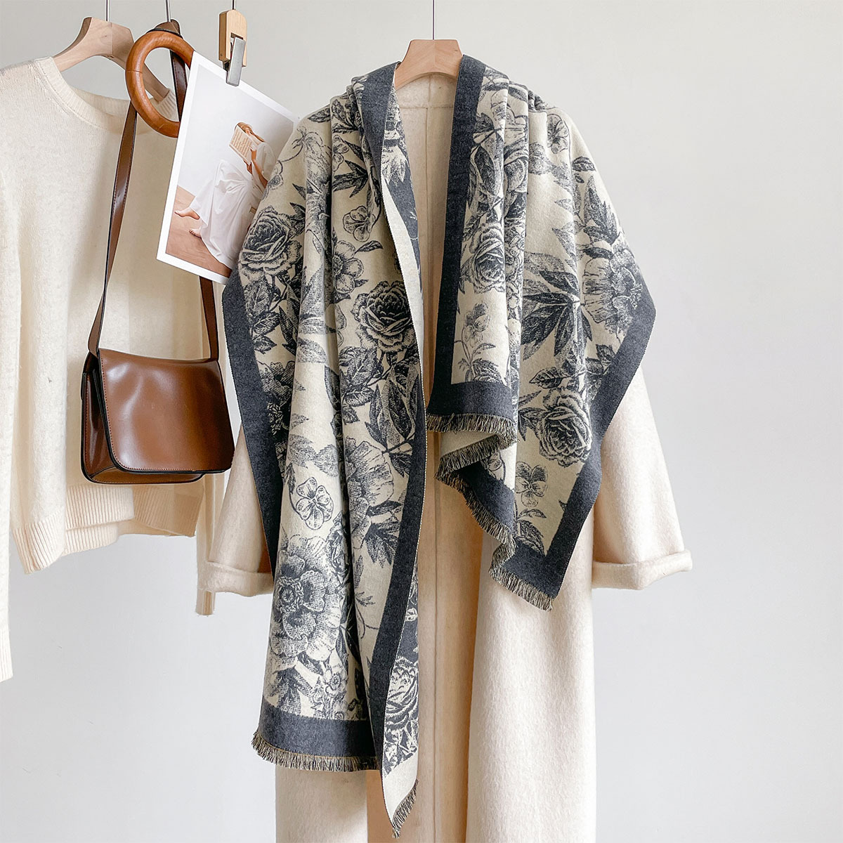 Imitation Cashmere Scarf Women - Cashmere Pashmina Wrap ulasan dan harga